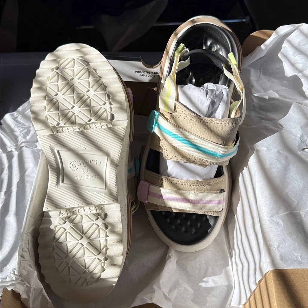 New In Box-Converse Run Star Utility Sandals, size 8 - Image 4