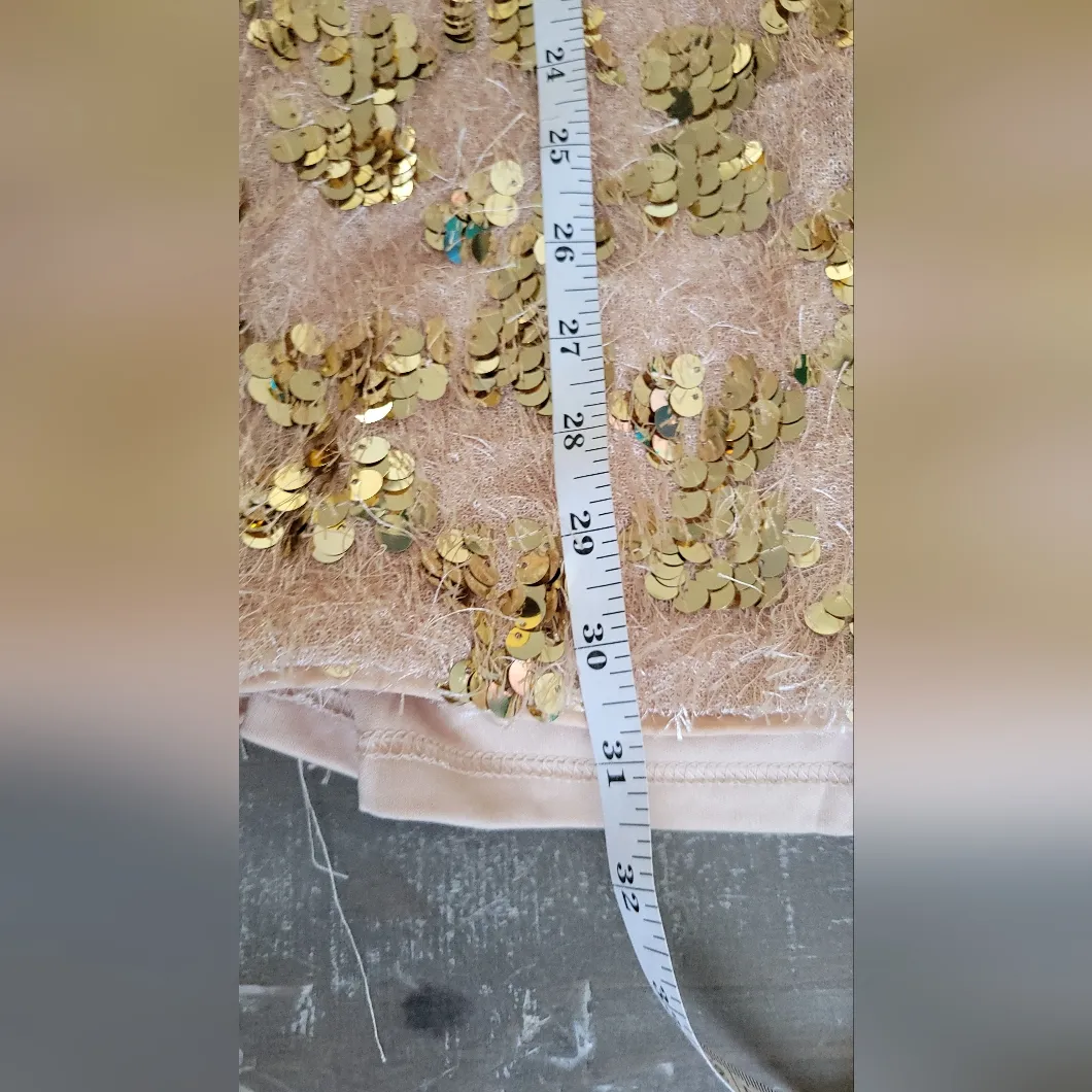 ENTRY  Elegant Sequin Embellished Dress Size L - Image 13