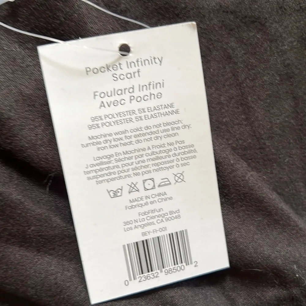 Beyond Yoga Infinity Scarf Gray Lightweight Stretchy - Image 5