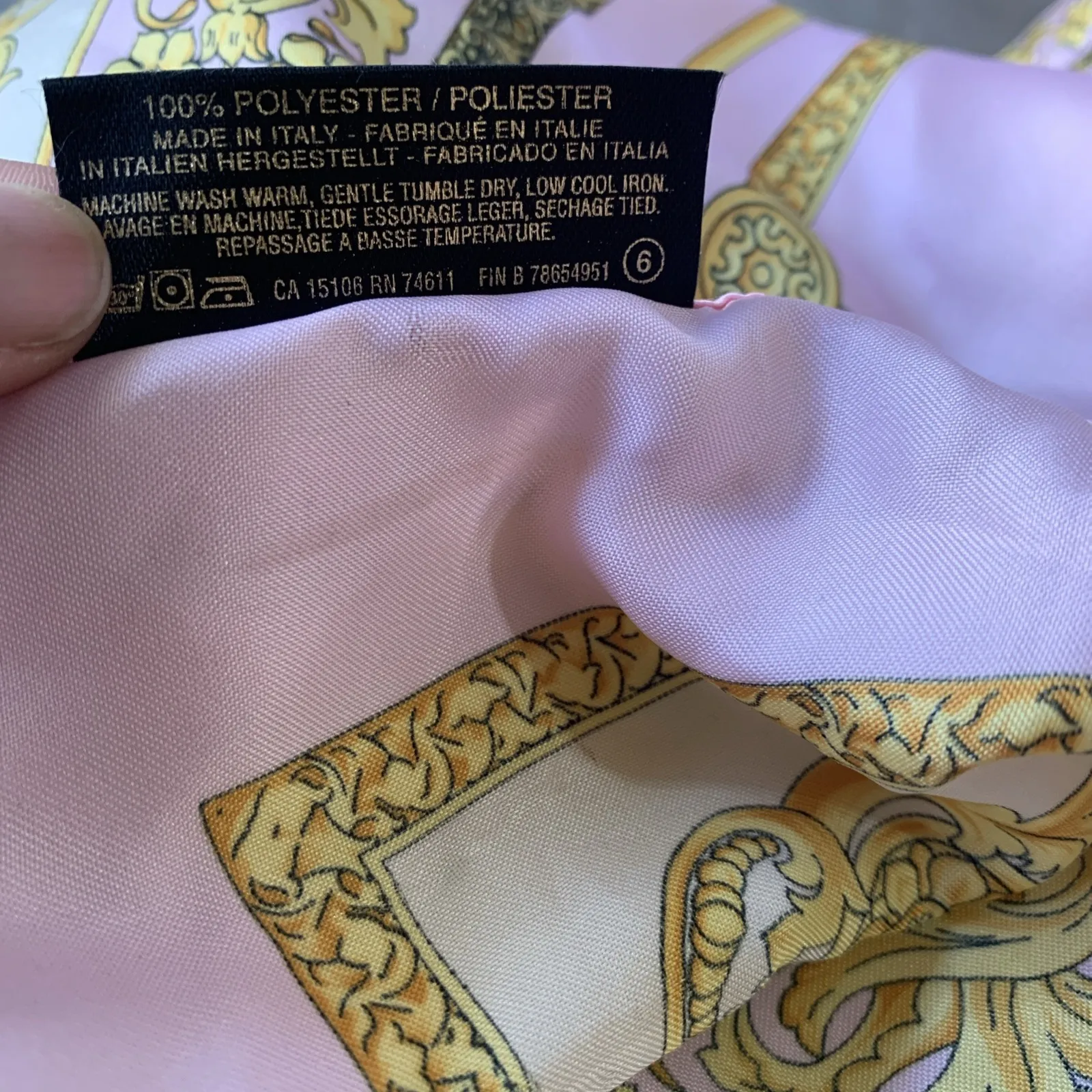 art of the scarf tie rack Tie Rack Made In ítaly Pink And Yellow 34x33 - Image 3