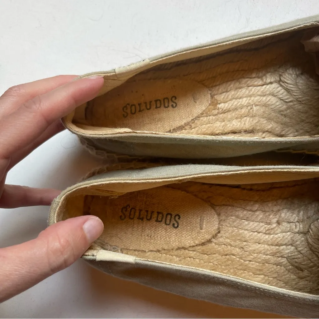 Soludos Platform Espadrilles Cocktail Drink Embroidered Slip On Size 9.5 - Image 2