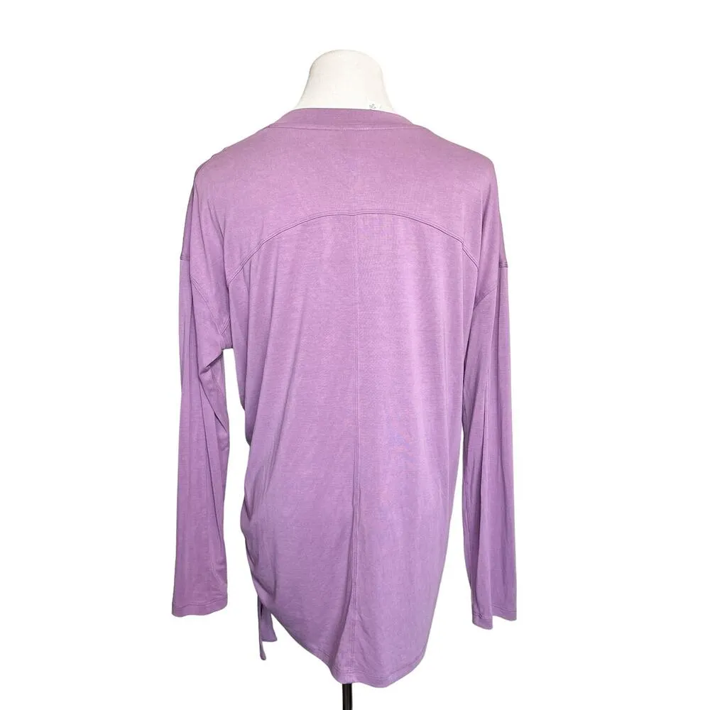 Lululemon Side Cinch Tie Long Sleeve Crew Neck Shirt Tee Top Wisteria Purple 8 - Image 5