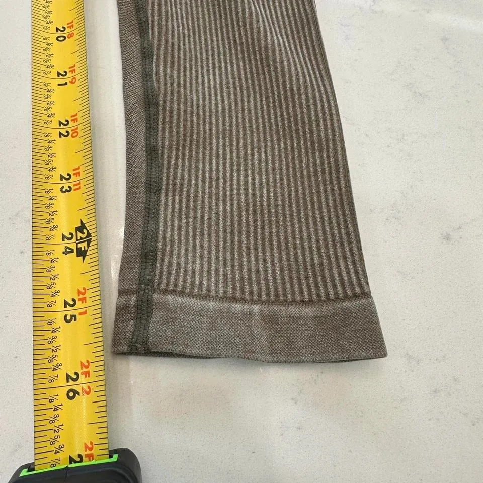 Aeropostale Leggings Womens M High Rise Seamless Olive Brown - Image 6