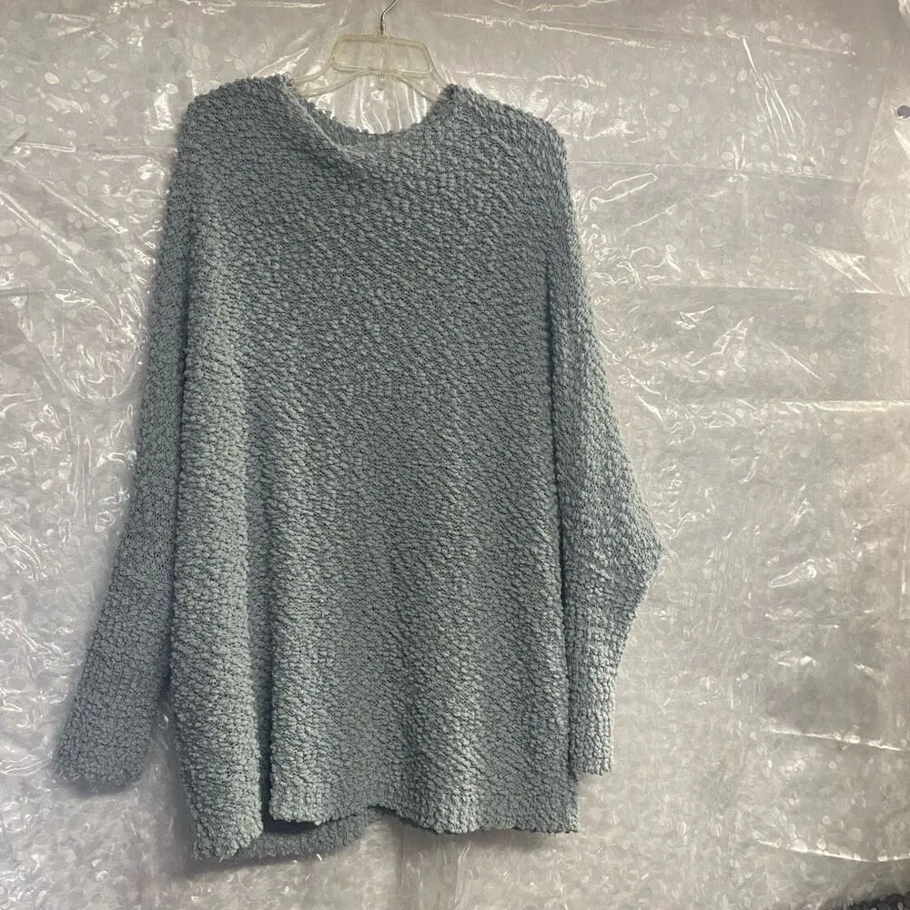 Umgee  Medium Gray Sweater Oversized Dolman Sleeves - Image 8