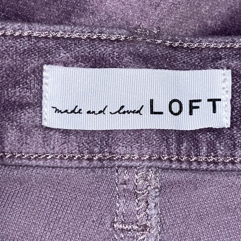 LOFT Ann Taylor High Rise Skinny Velvet Jeans Pants Size 25 0 Lilac Purple NWT - Image 9