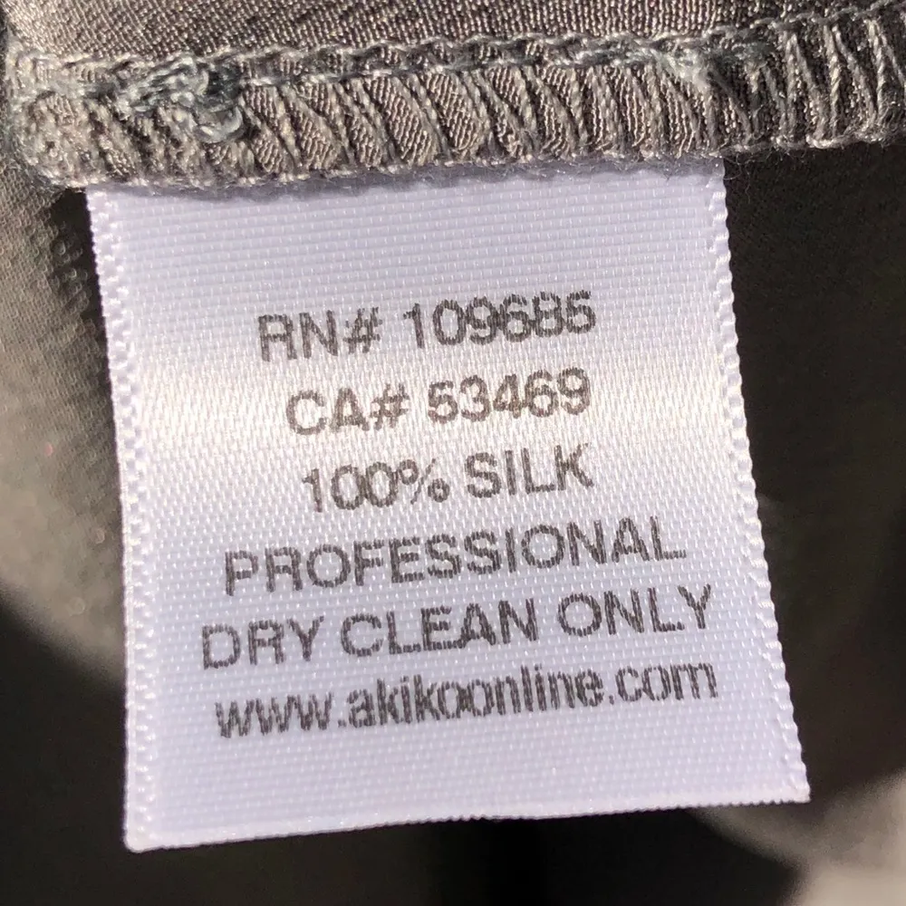 Akiko Silk Ruffle Sleeveless Beaded Top S - Image 6