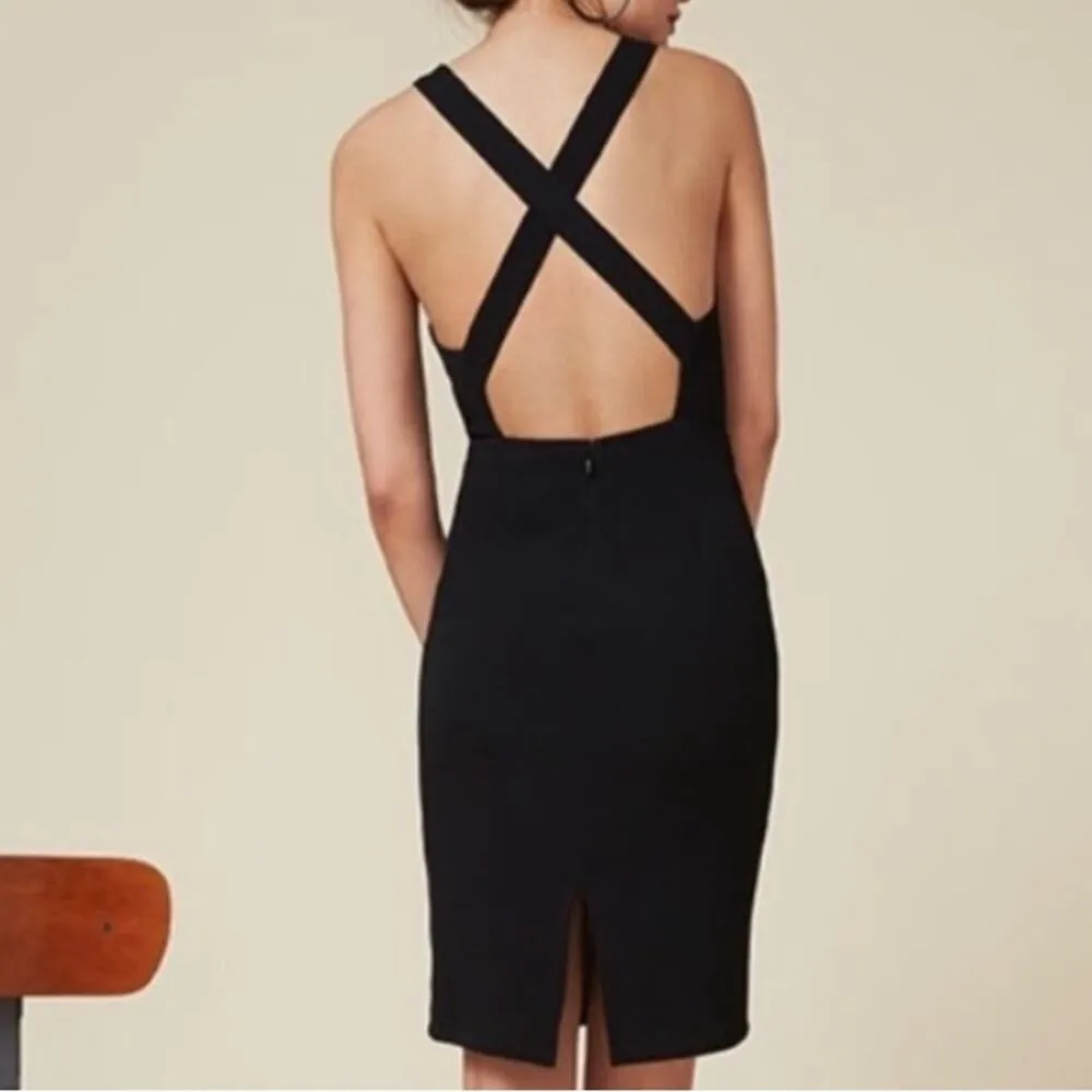 Reformation Chloe Midi Dress in Buff Size 6 - Image 3