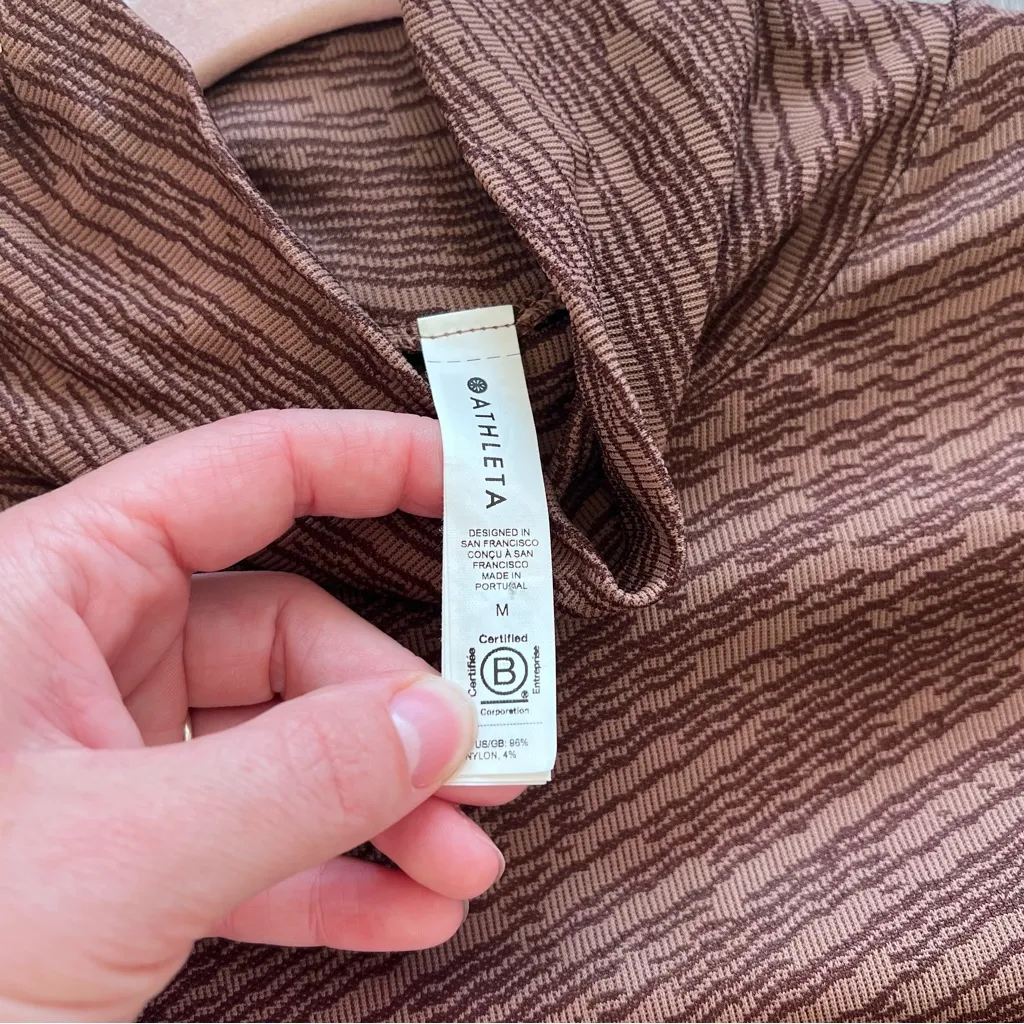 Athleta flurry turtleneck top‎ in wren rustic - Image 5