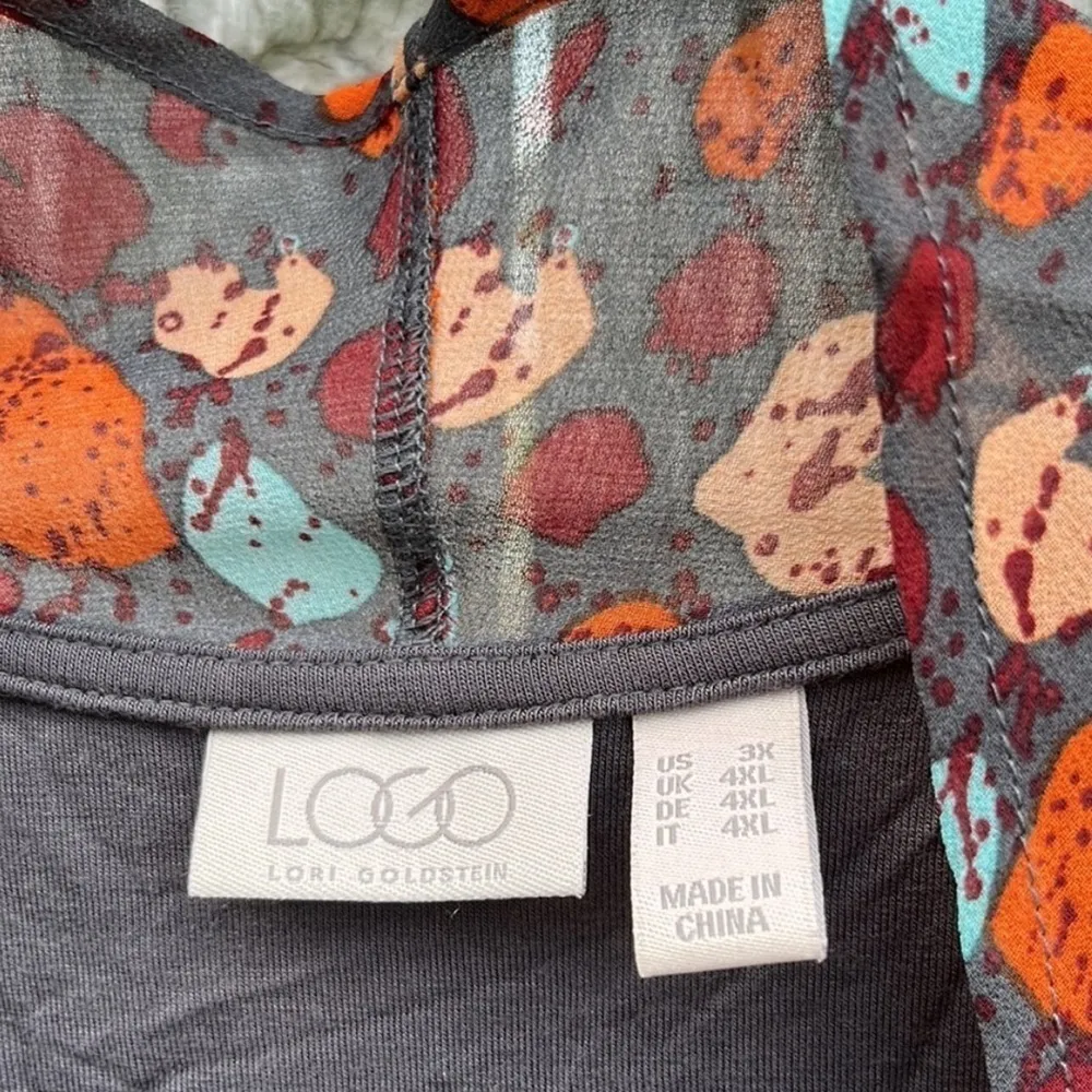 Euc LOGO Lori Goldstein Open Front Duster Top - Image 5