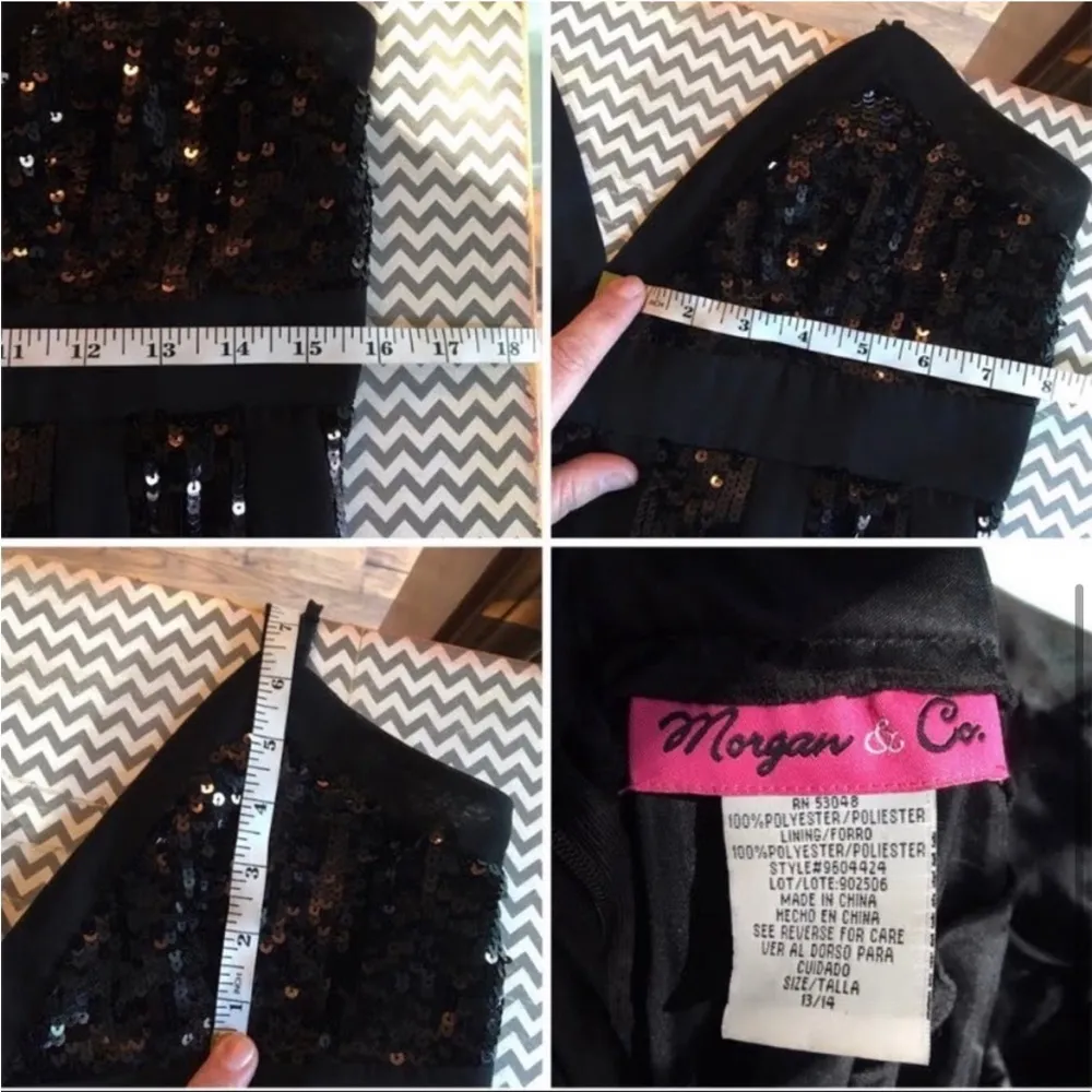 Gorgeous Floor Length Formal Sequin Dress Black Size undefined - Image 6