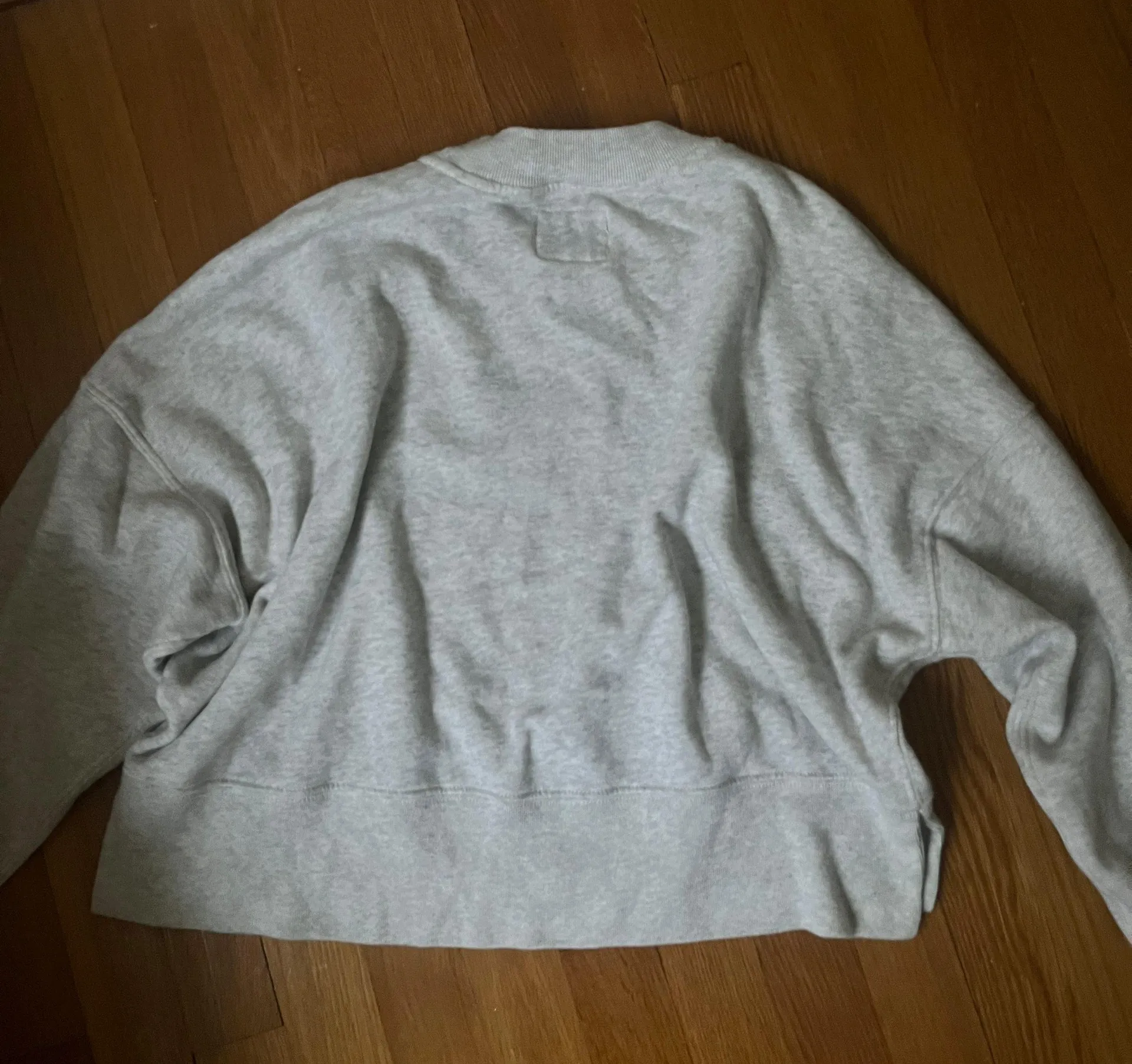 Gray Cropped Crewneck - Image 2