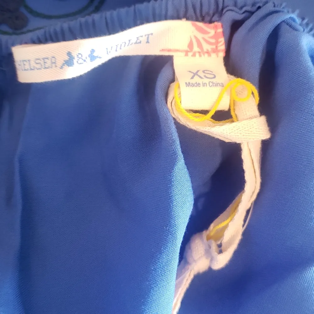 COPY - Chelsea & Violet blue embroidered tie back dress new! Y2k - Image 8