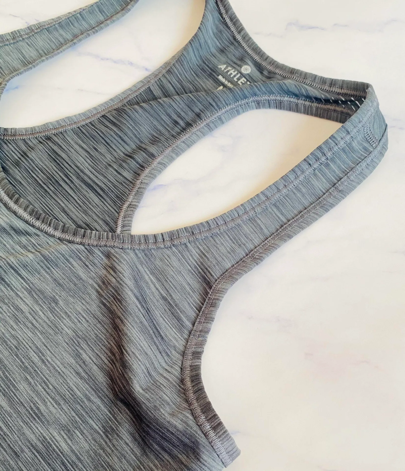 Athleta Grey Lightweight Racerback Tank Top - Image 4