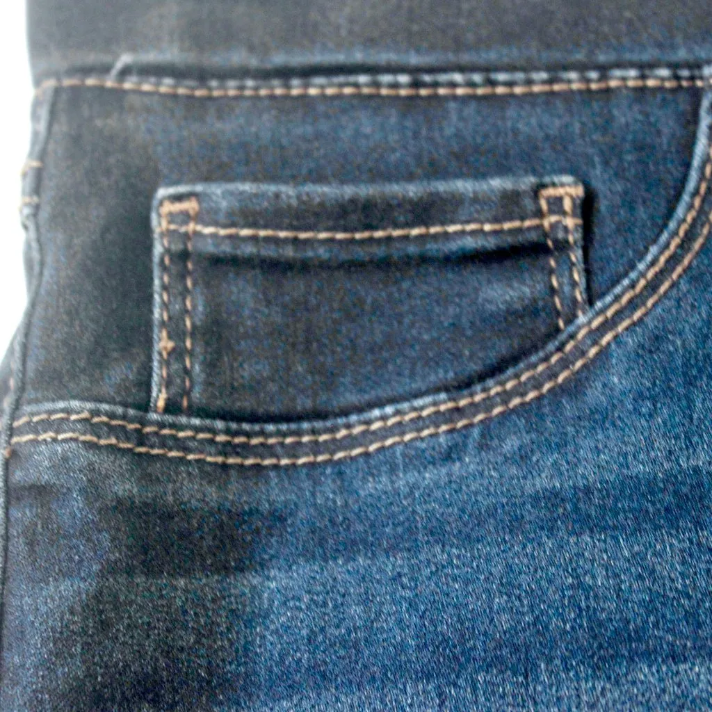 Natural Reflections Silk Denim Skinny Jeans Jeggings Pants Extra Small - Image 2