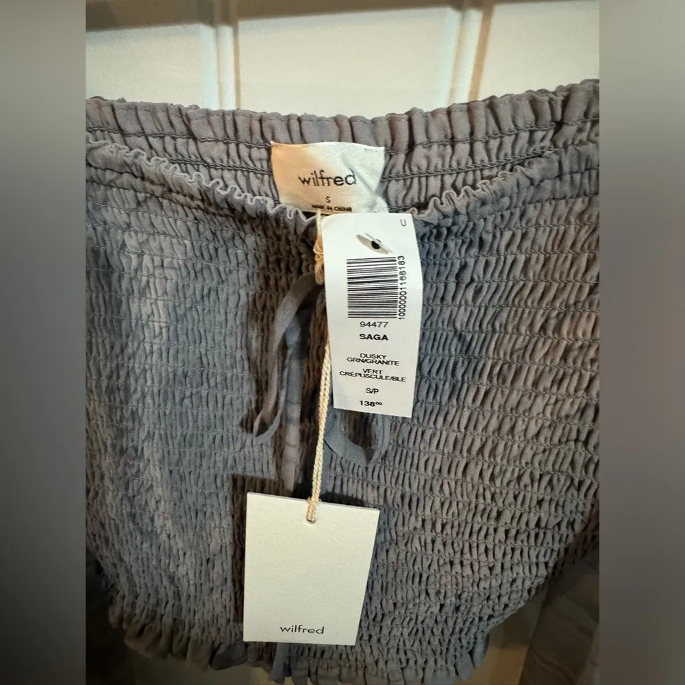 Aritzia Wilfred Saga Blouse Granite - Image 4