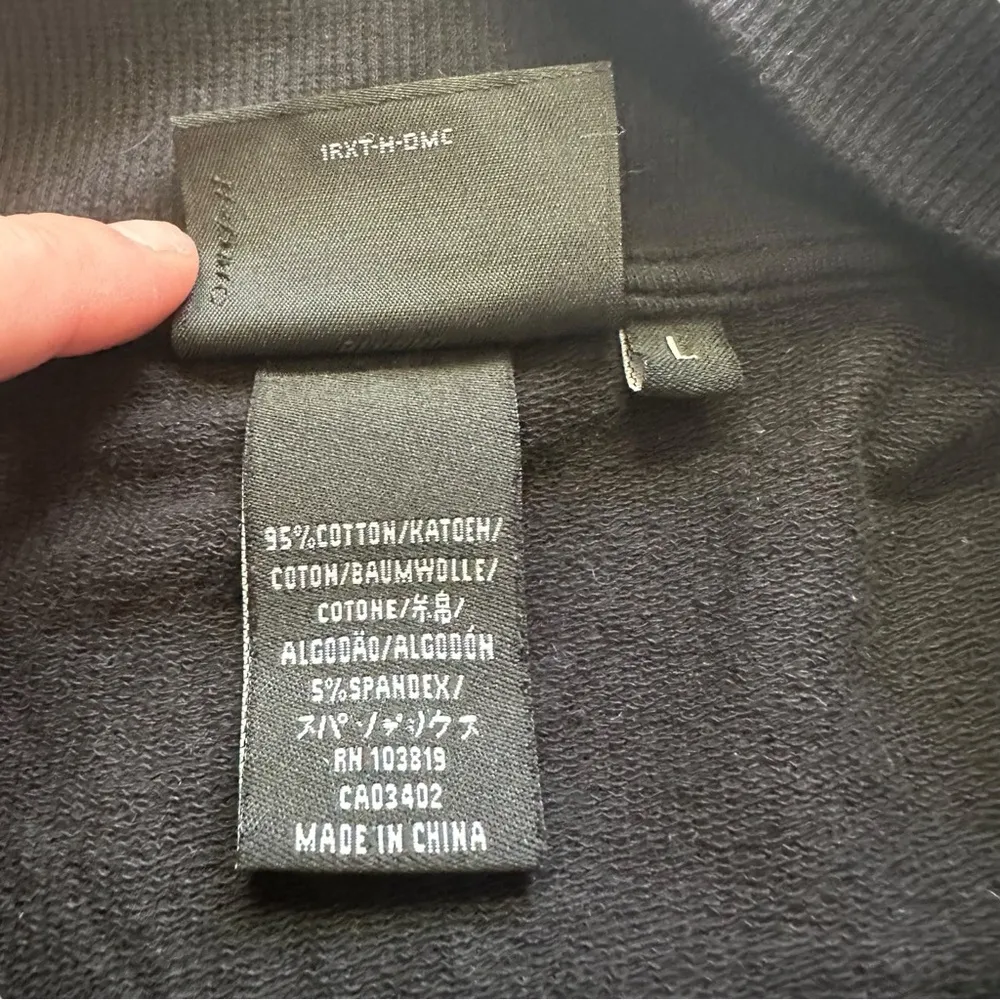 Harley Davidson Black Pink Rhinestone Embroidery Full Zipper Jacket Sweater Lrg - Image 5