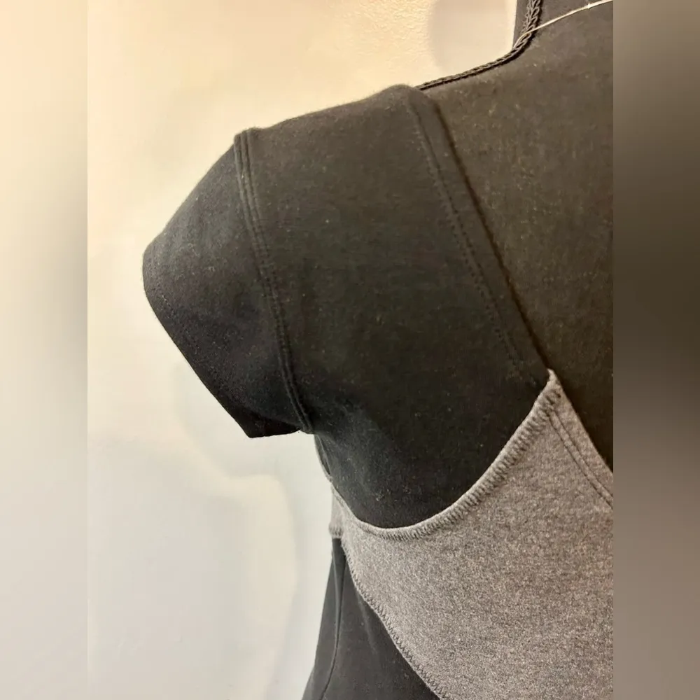 Black and Gray Illusion Colorblock Dress Size XS - Image 8
