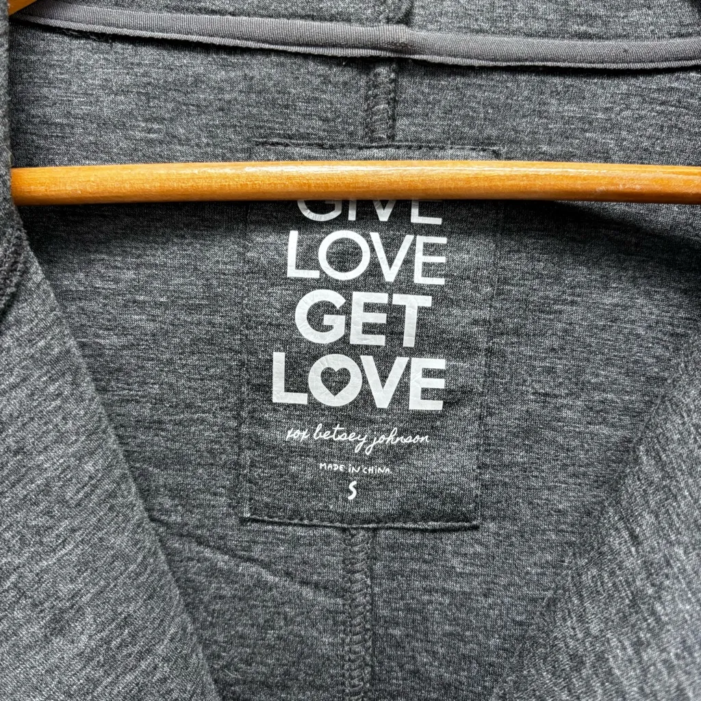 Betsey Johnson Performance Neoprene Hooded Jacket 
Asymmetrical Zipper Green S - Image 6