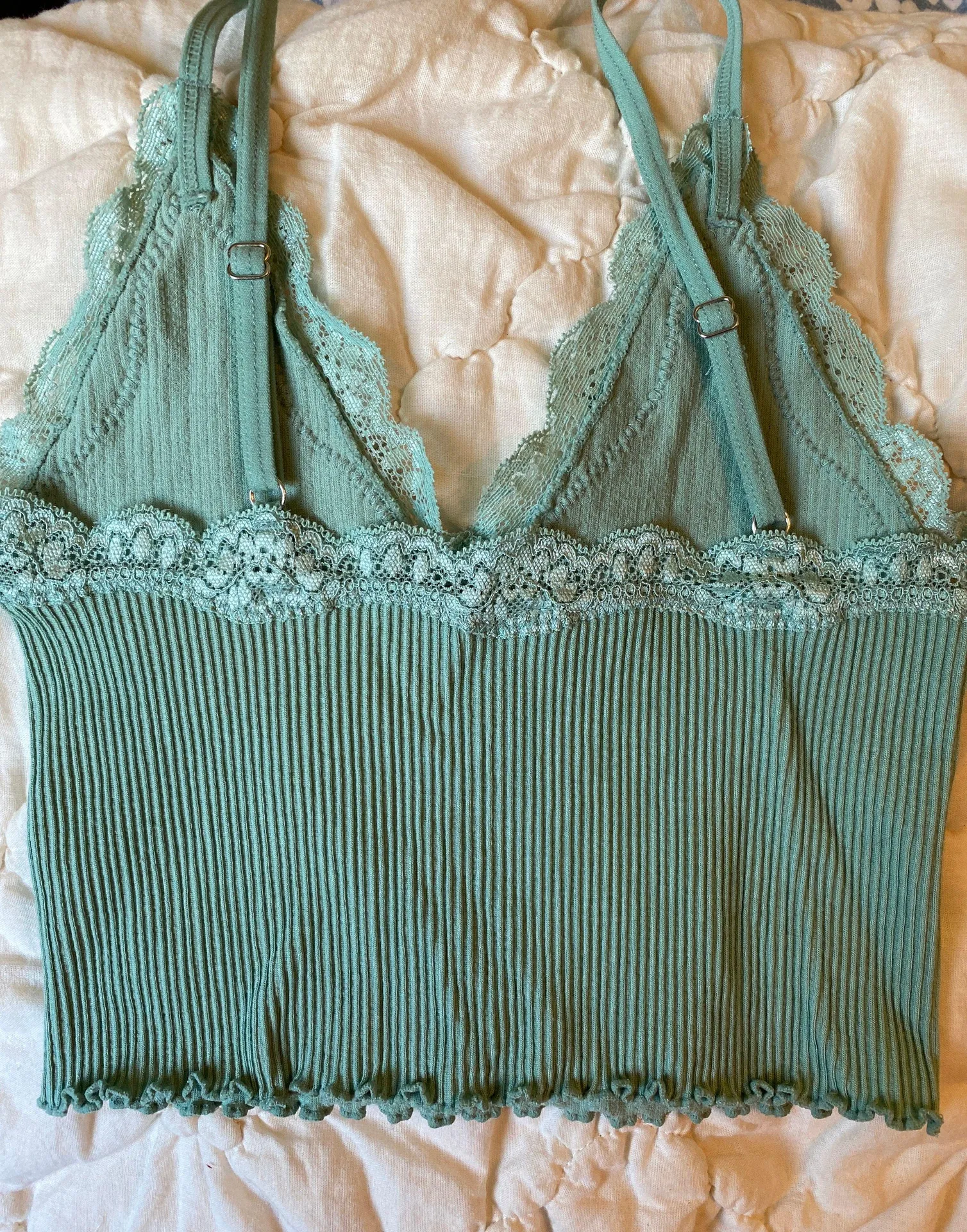 Pastel Green Tan Top - Image 2