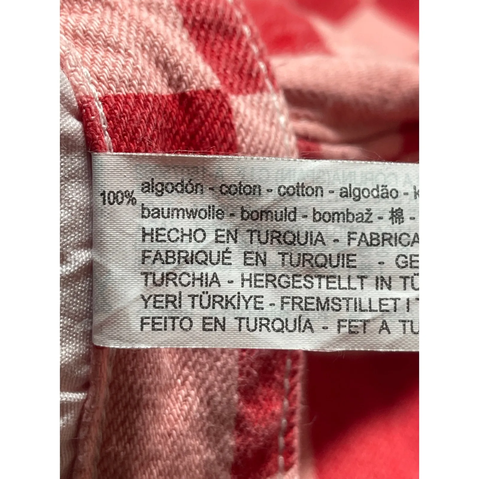 Zara Women's Pink Red Gingham Check High Rise Wide Leg Trousers Pants Size 2 - Image 6