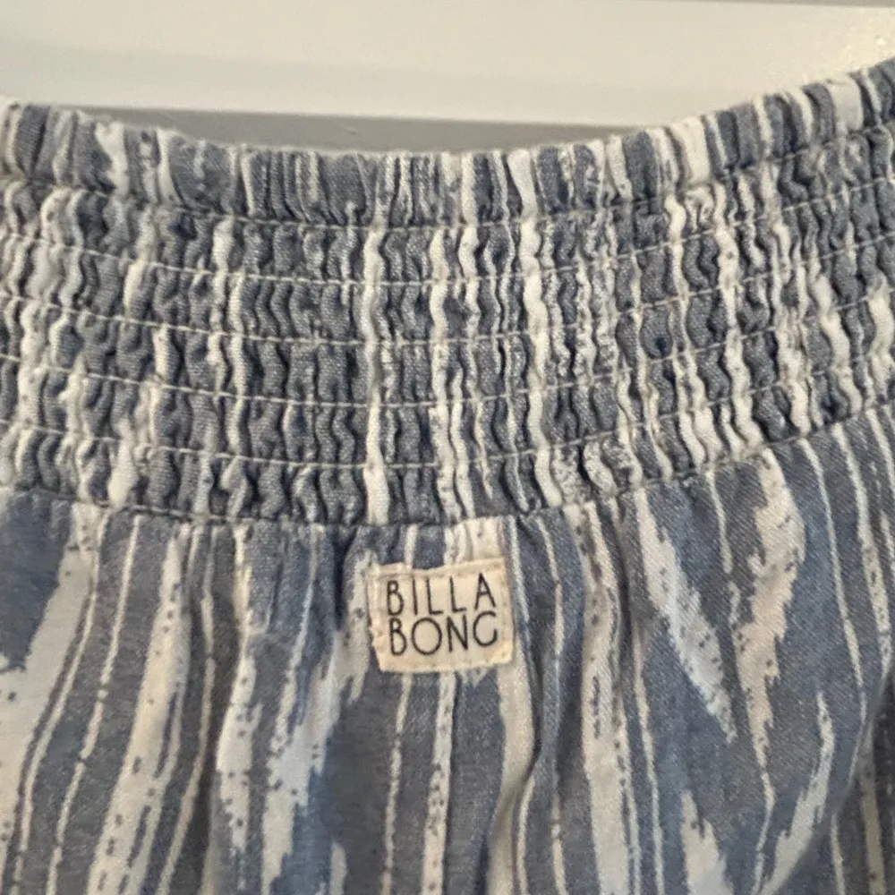 Billabong Tribal Pants Blue White Size S - Image 3