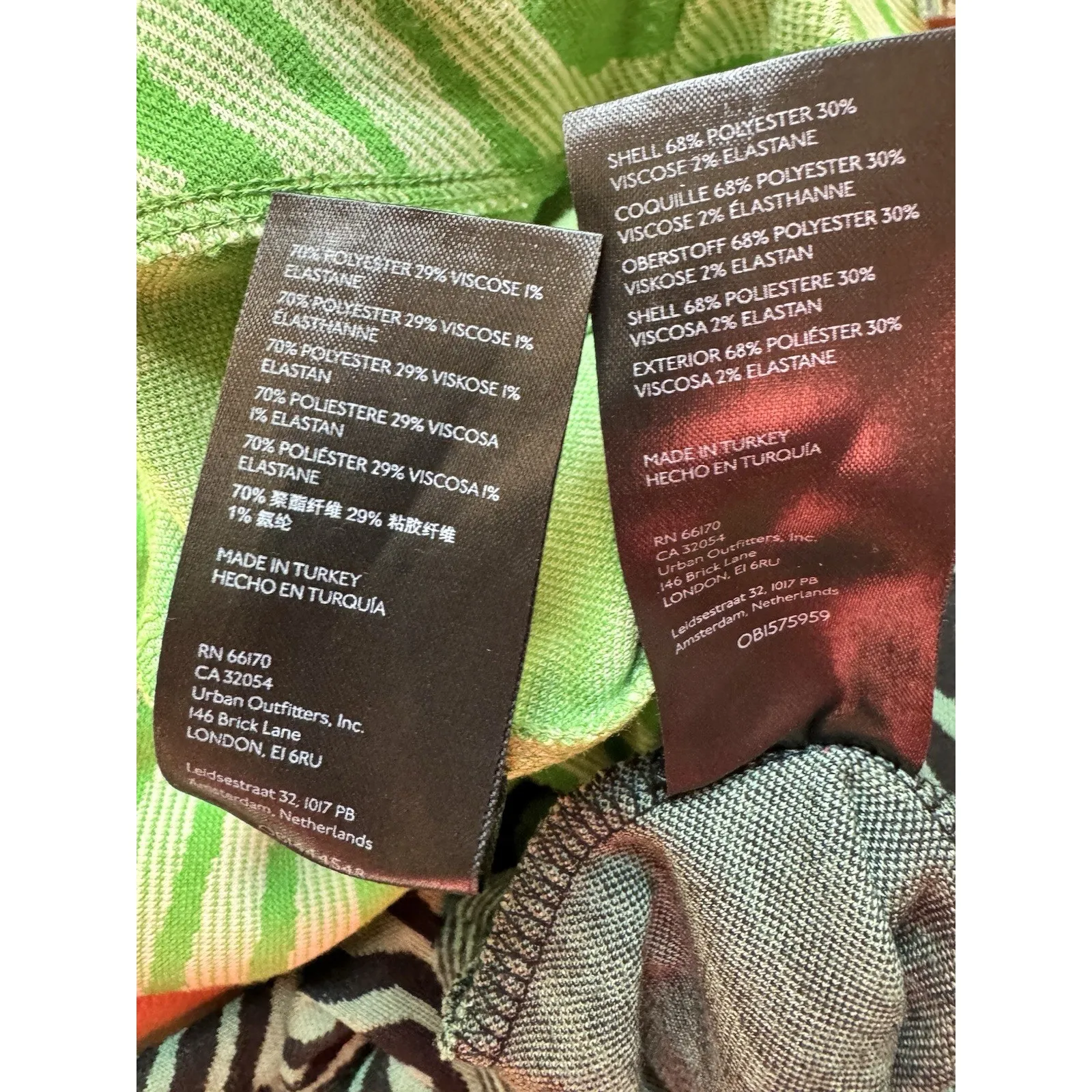 Urban Outfitters Green Swirl Groovy High Waist Knit Flare Pants Women’s Size XS - Image 12