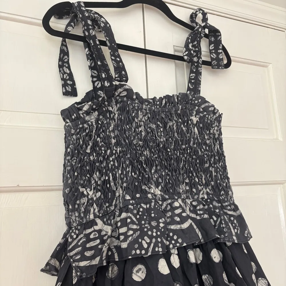 Ulla Johnson Roslyn Dress Batik Noir Size‎ 12 New Cotton Tiered Ruffle Midi Maxi - Image 10