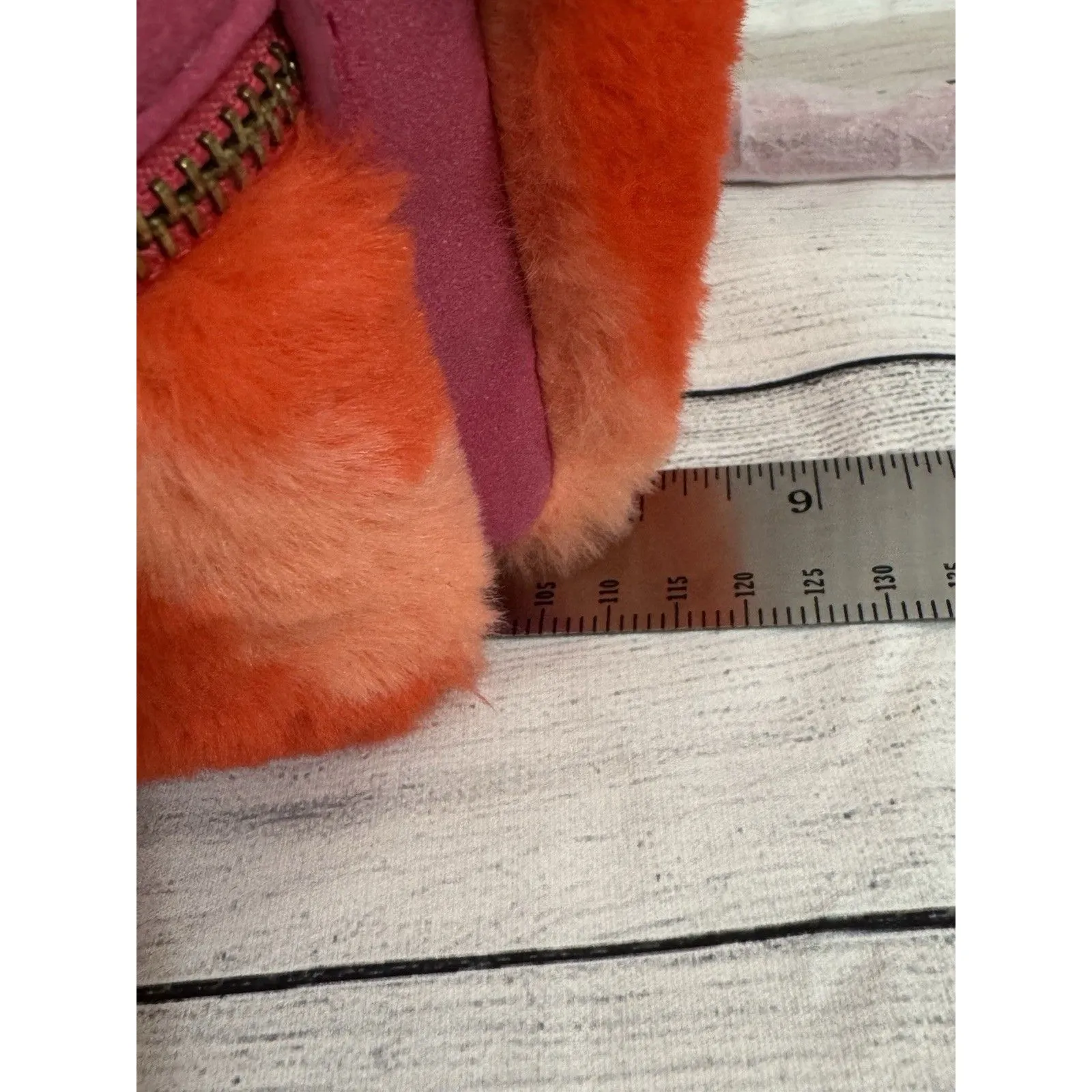 UGG Dannie II Mini Sheepskin Zebra Backback FUCHSIA - Image 10