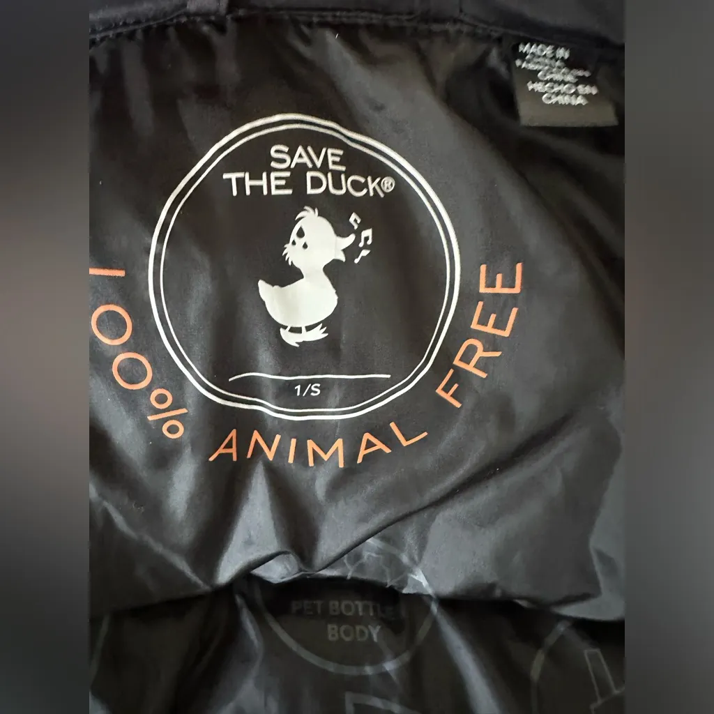 Save the Duck Ren Puffer Vest size small black - Image 12