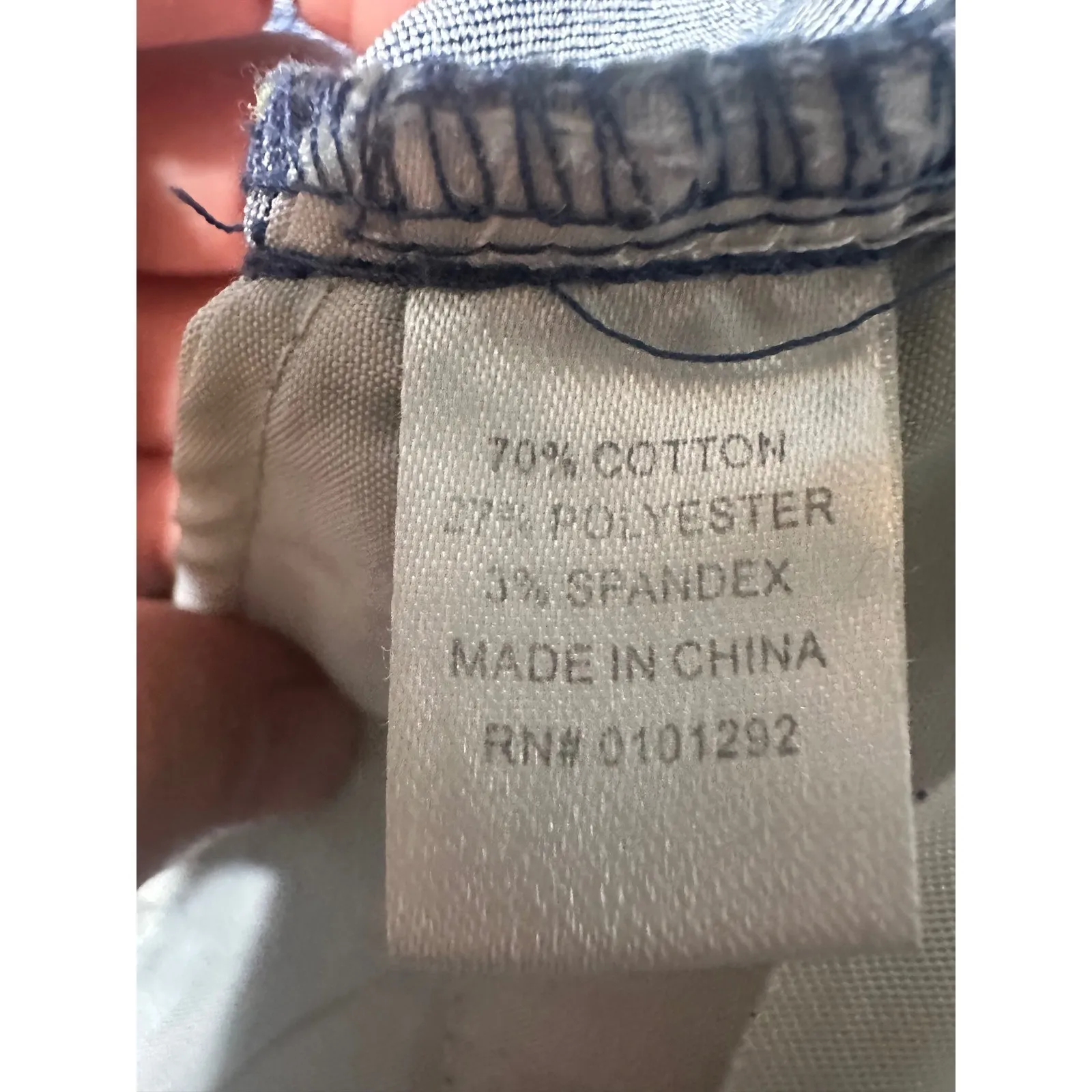 Lulu B Comfy Clothing‎ Blue Denim Jeans Women's Size 12 Cropped Lace Up Detail - Image 7