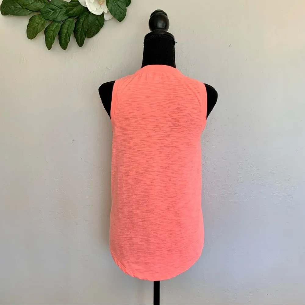GAP Neon Coral Easy Tee Casual Tank Top S - Image 3