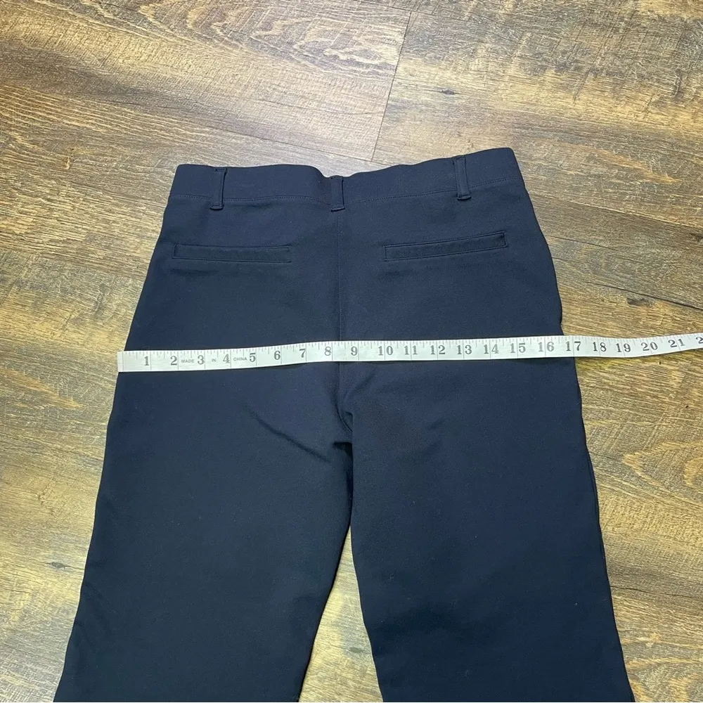 Quince Womens Ultra-Stretch Ponte Bootcut Pants Navy Blue Medium Crop Ankle - Image 9