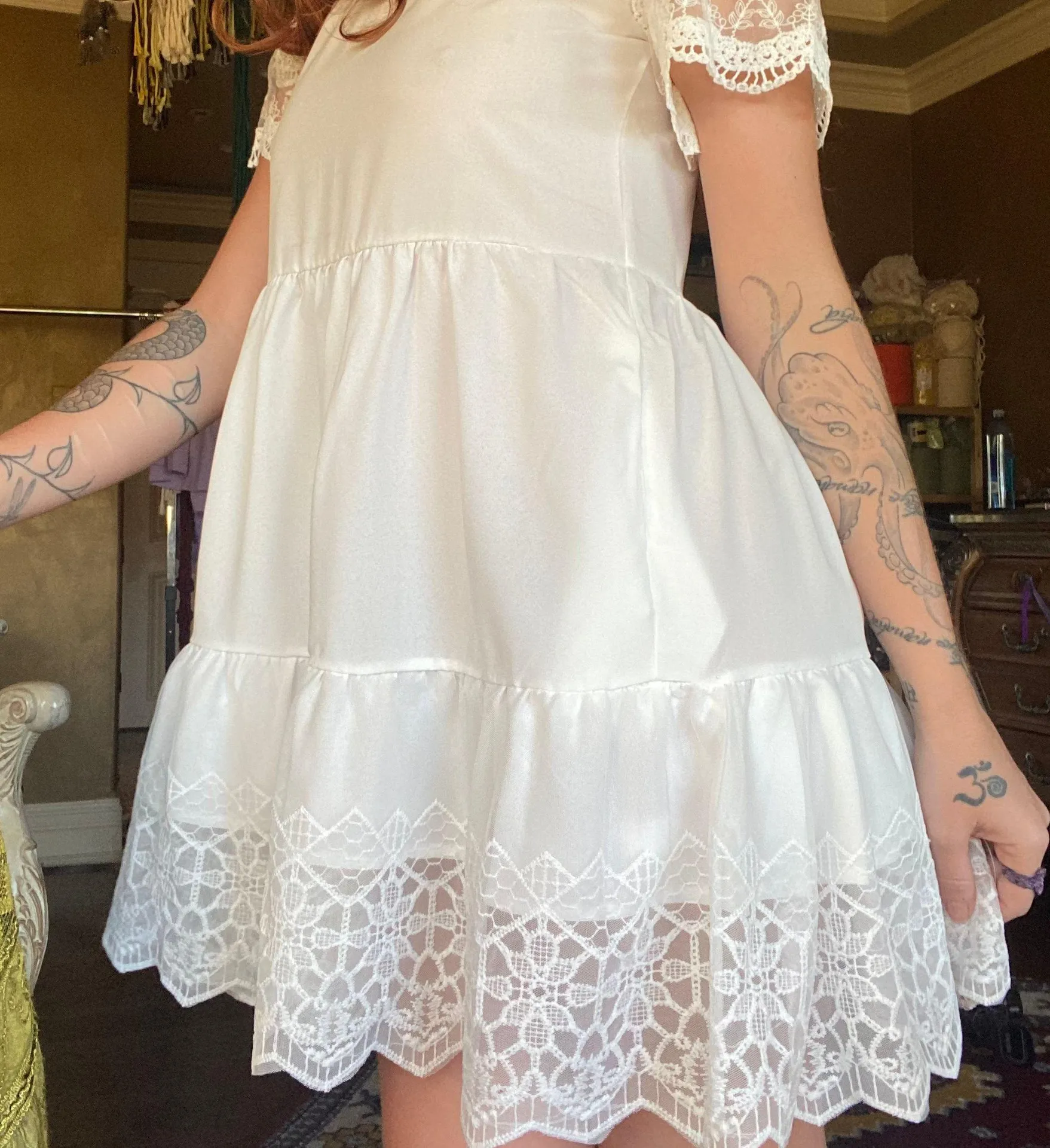 Lace Lolita Mini Dress Unique Small - Image 4