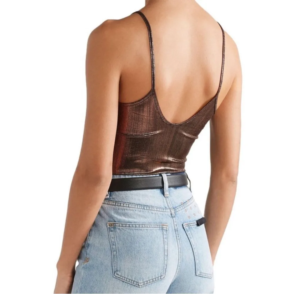 Alix Keen Lame Bodysuit revolve XS bronze - Image 5