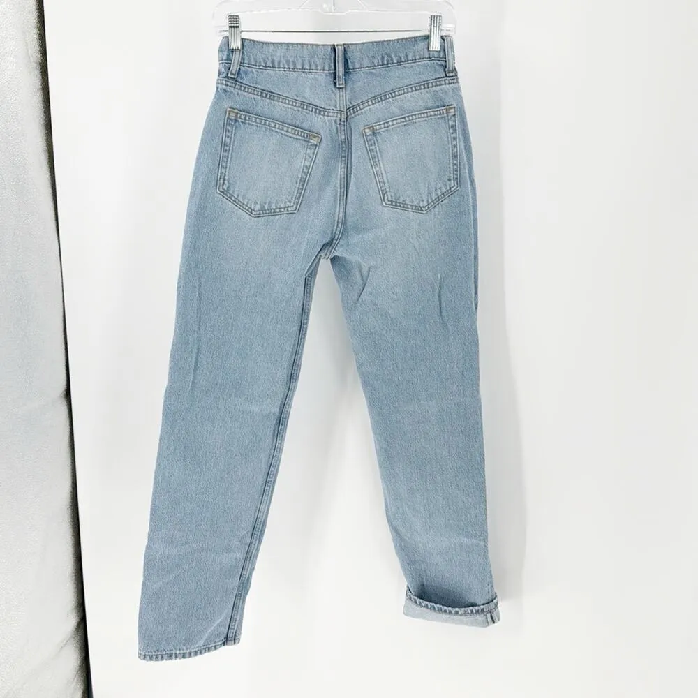 Reformation Jeans Casey Mid Rise Relaxed Straight Jeans classic versatile sz 25 - Image 2