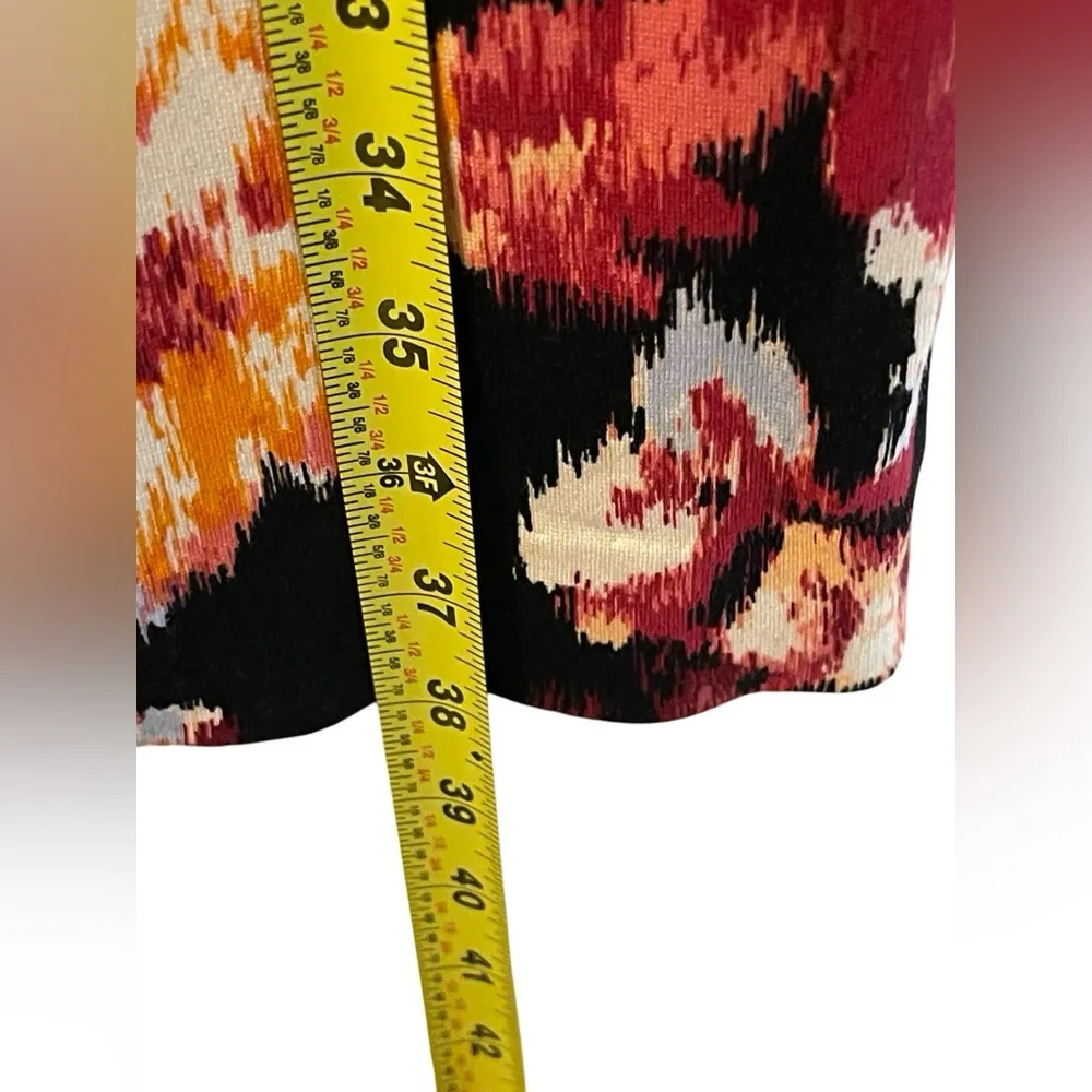  Floral Print Multi Color Knee Length Dress EUC Size L/12 (Chico’s Sz 2) - Image 6