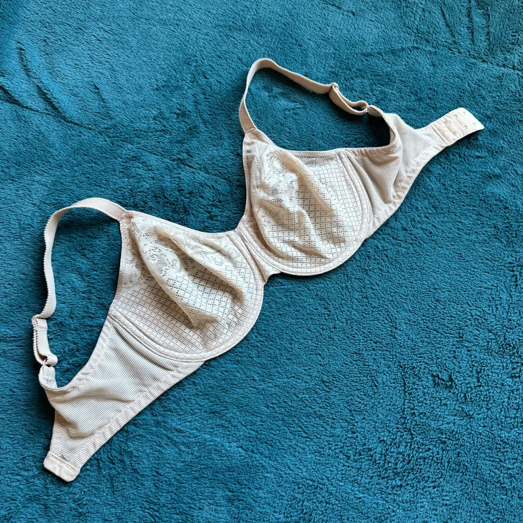 Wacoal 857210 Visual Effects Minimizer Bra 32DDD Seamless Lace Beige Underwire - Image 5