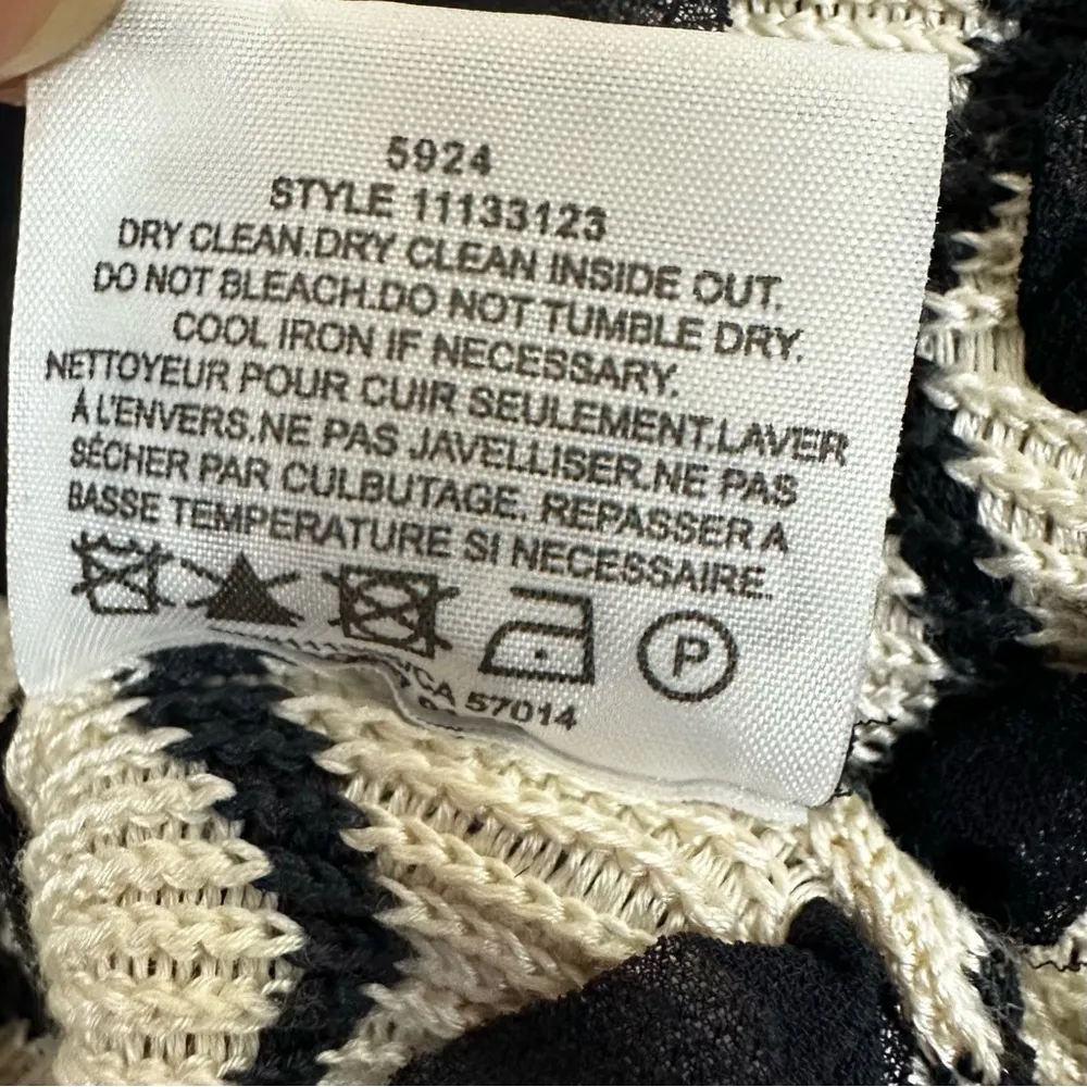 TORY BURCH Silk Striped Sweater Size XS - Image 9