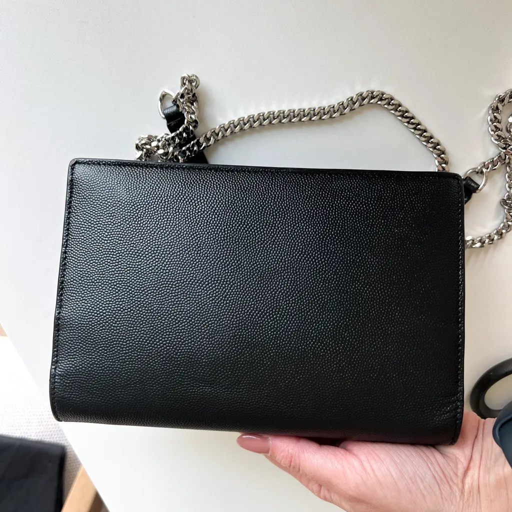 YSL Saint Laurent Grain de Poudre Kate Tassel Wallet on Chain Bag - Image 5