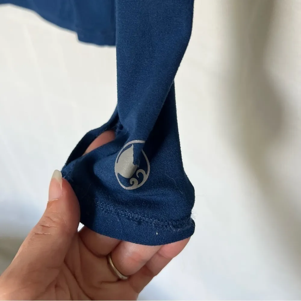 Reel Legends funnel neck long sleeve shirt size xs dusty dark blue - Image 4