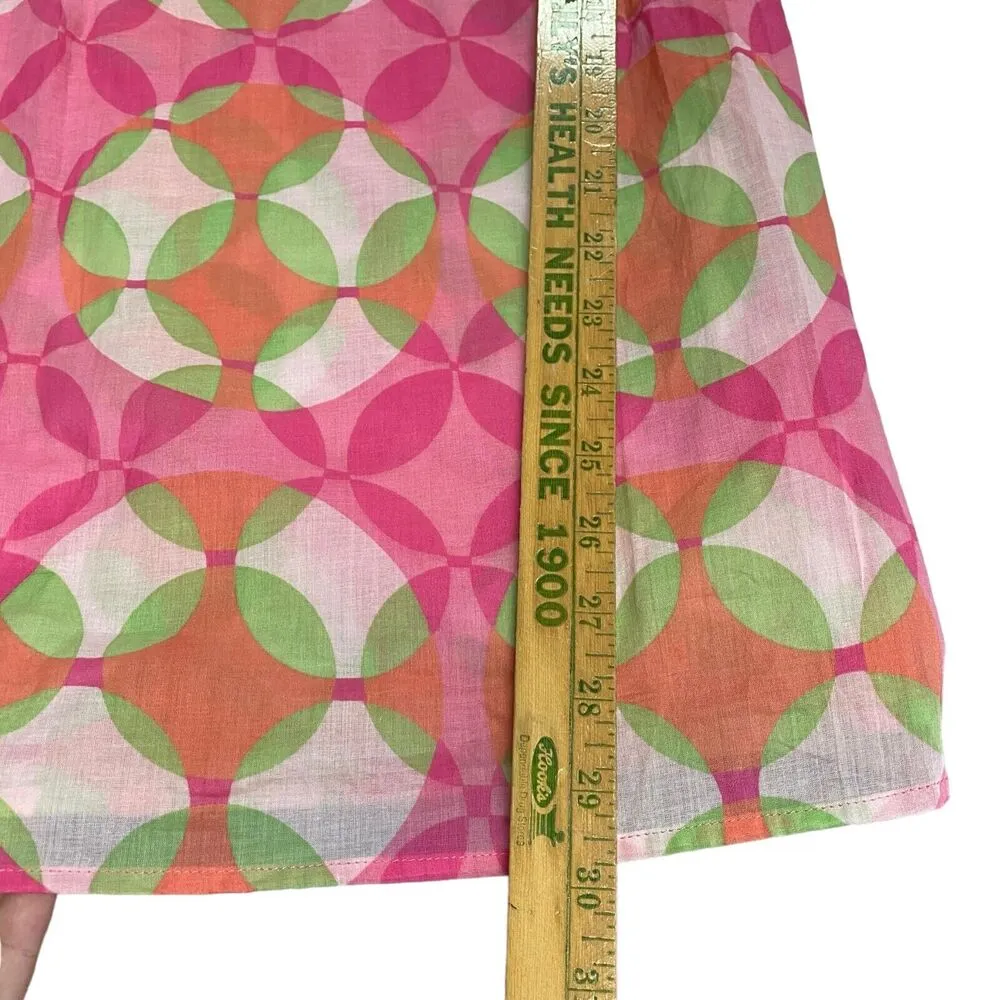 NWT New York & Company 3/4 Bell Sleeve Pink Blouse Scoop Neck Size XL Cotton - Image 4