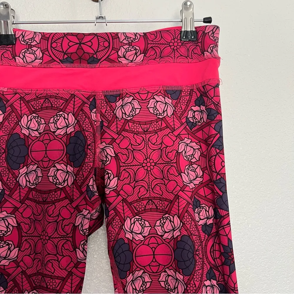 Lululemon Inspire Crop II Floral Pink Prisma Guava Lava Boom Roses 4 - Image 4