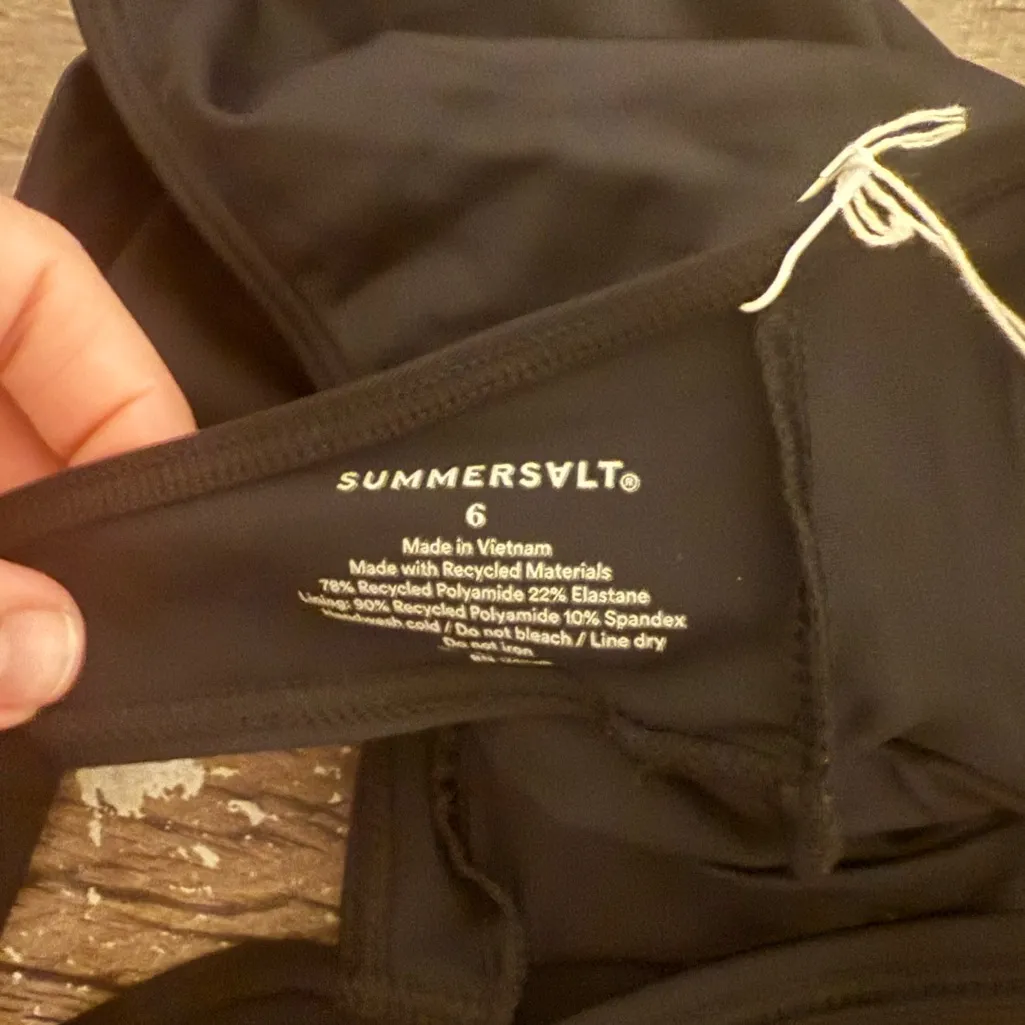 Summersalt black one piece swimsuit the wave size 6‎ NWT - Image 5