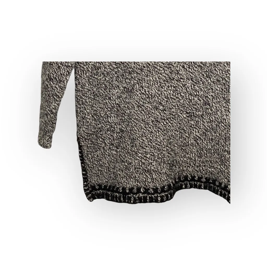 Vintage 90’s: Bloomingdale’s Y2K ᯾ Cozy Cashmere V Neck Knit Whipstitch Sweater Gray Size M - Image 6