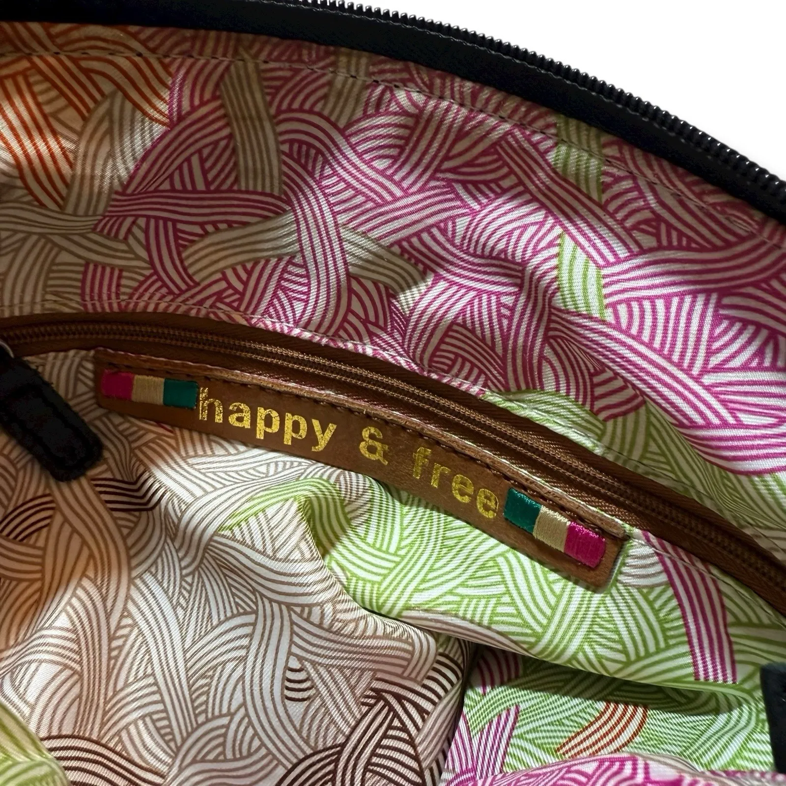 The Sak Iris Leather Hobo‎ Bag Soft Black Leather Charm Happy And Free Crossbody - Image 10