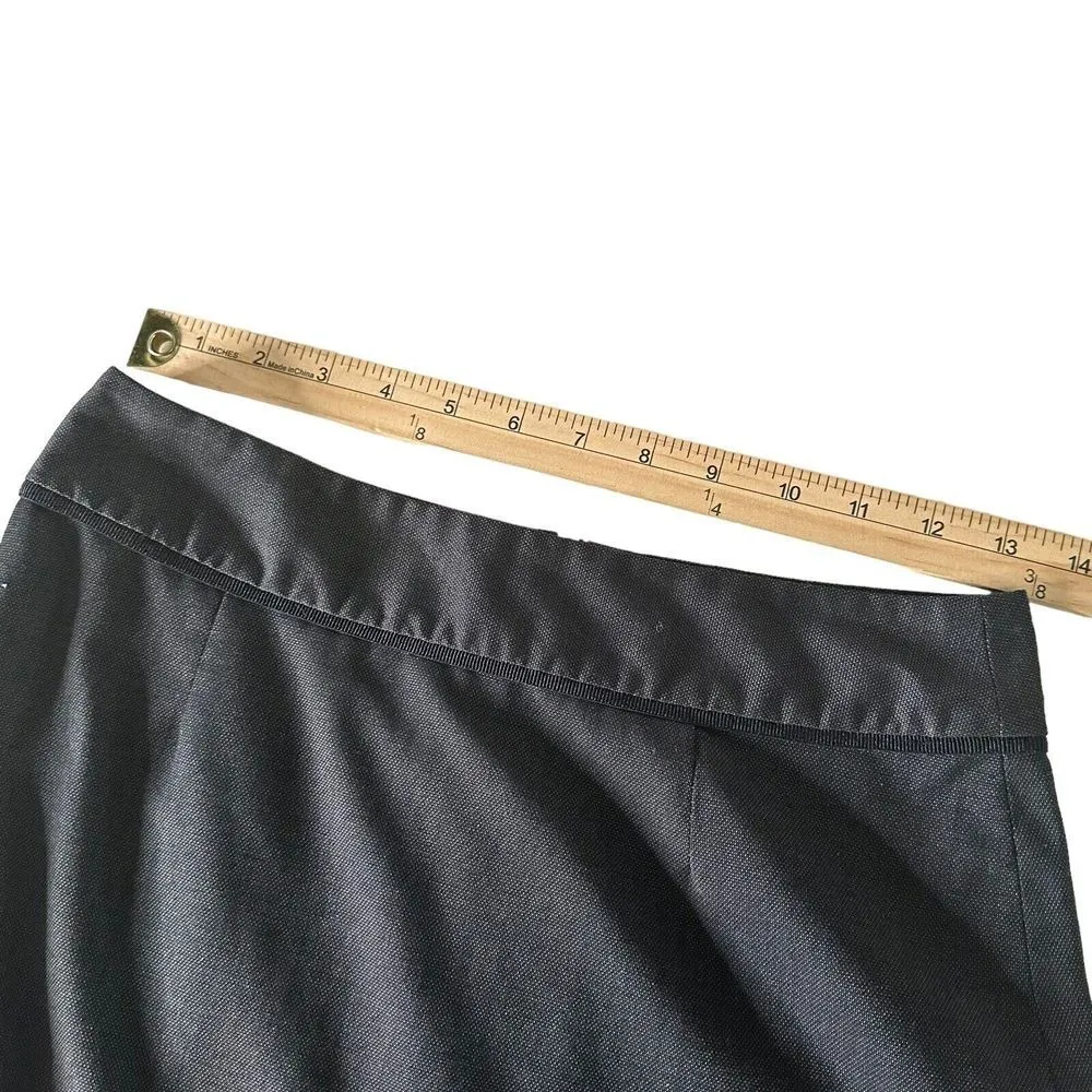 Banana Republic Straight Pencil Short Shirt Size‎ 2 P Gray Black Office Siren - Image 11