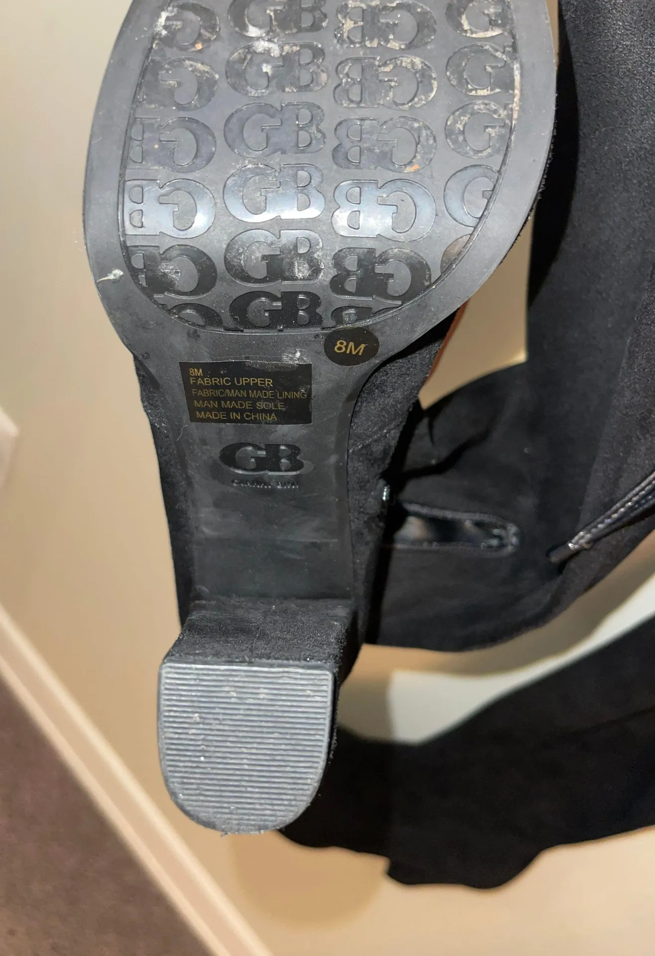 Suede Over The Knee Boots Fall/Winter with Tie  - Image 11