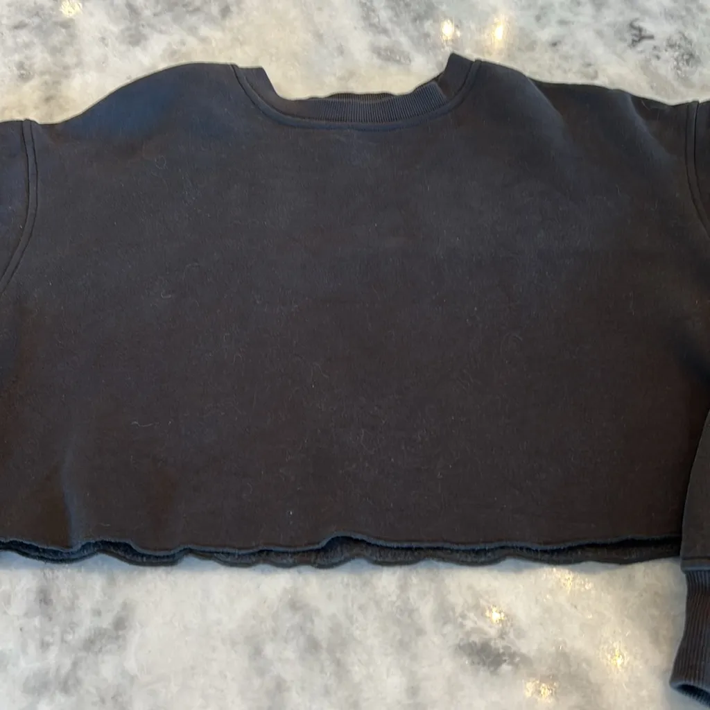 Allfenix Cropped Hoodie Black Size M - Image 3