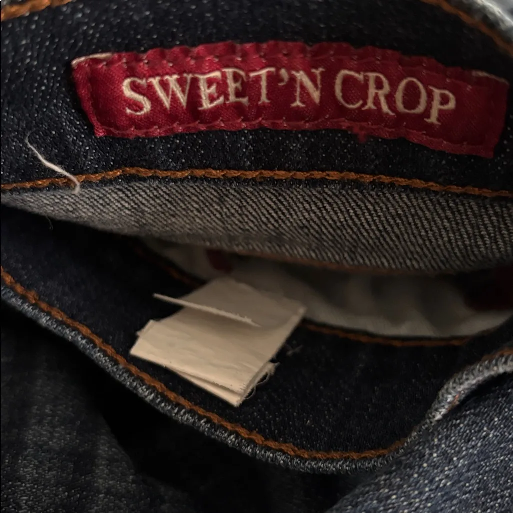 Lucky Brand Sweet N Crop Stretch Jean Size 8/29X25 Boho Western Hippy Earthy - Image 7