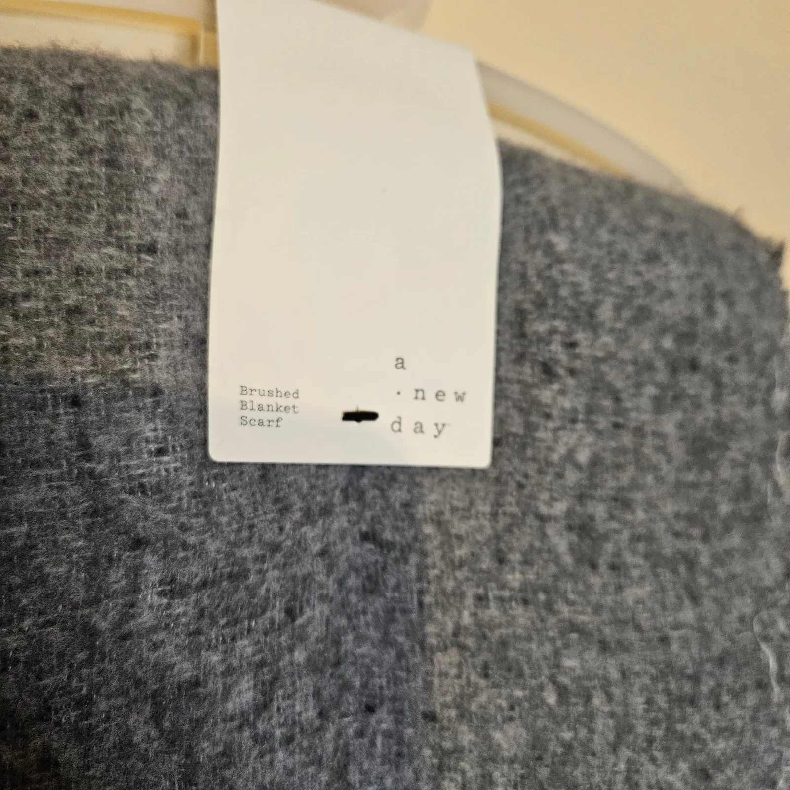 A New Day New NWT Grey Gray Fringe Scarf Long Warm Winter Cold One Size - Image 2